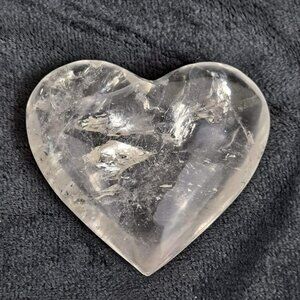 Clear Quartz Crystal Heart